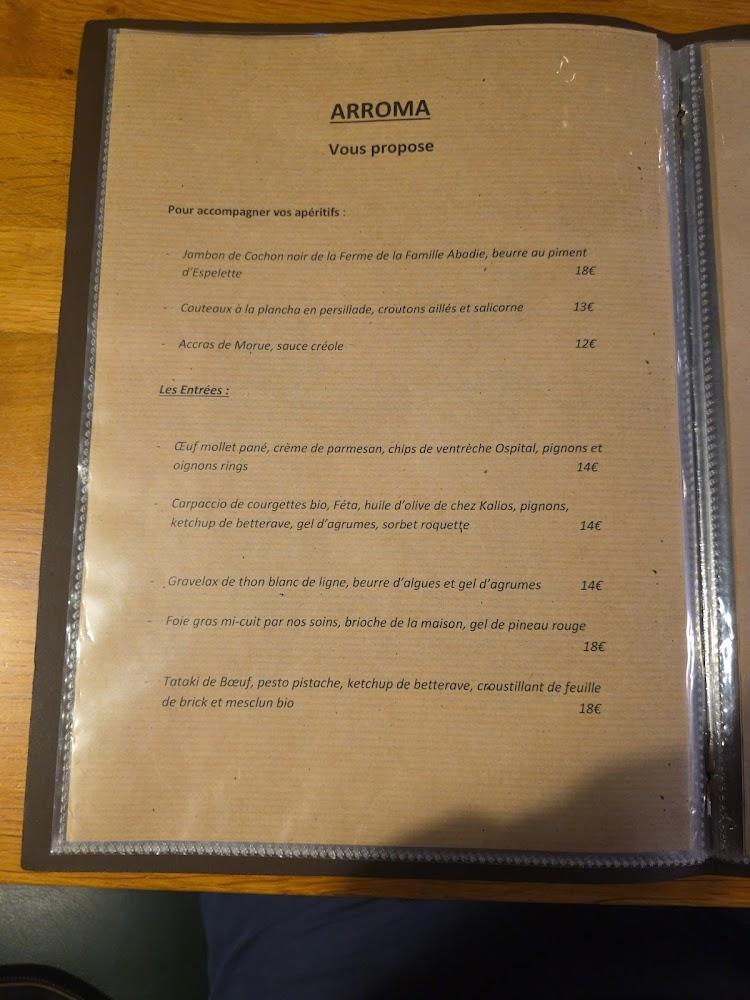ARROMA Resto-Bistrot - Menu Image 2