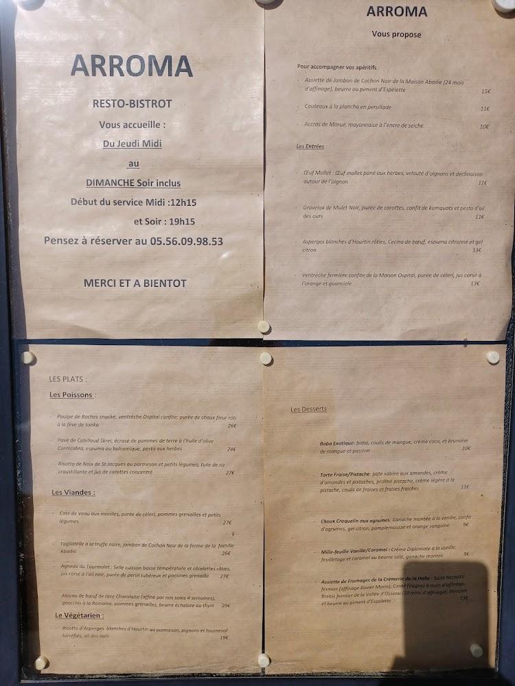 ARROMA Resto-Bistrot - Menu Image 4